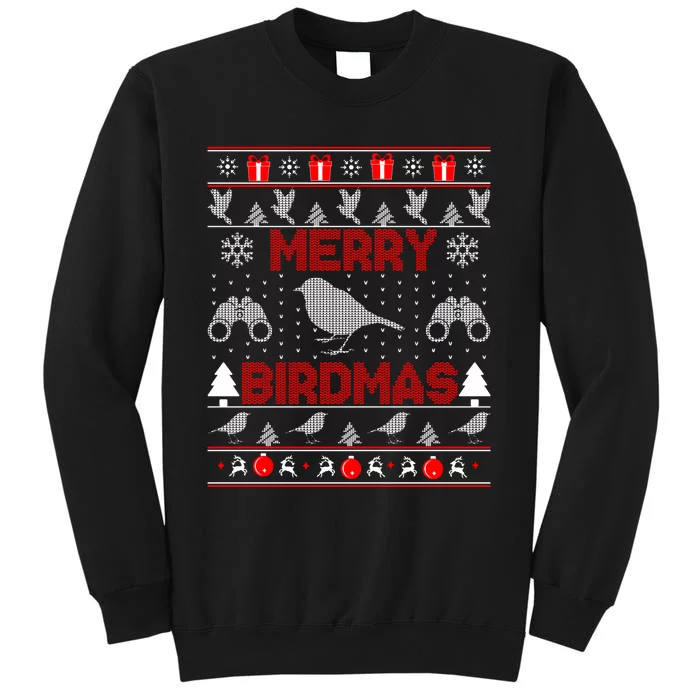 Bird Watching Christmas Birding Merry Birdmas Ugly Sweater Sweatshirt