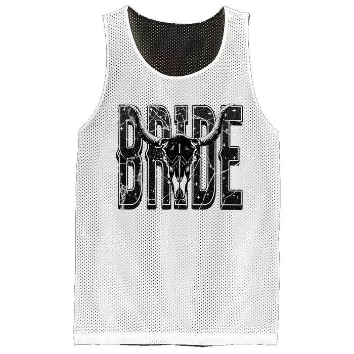 Bride Western Country Cowgirl Nashville Bachelorette Party Mesh Reversible Basketball Jersey Tank