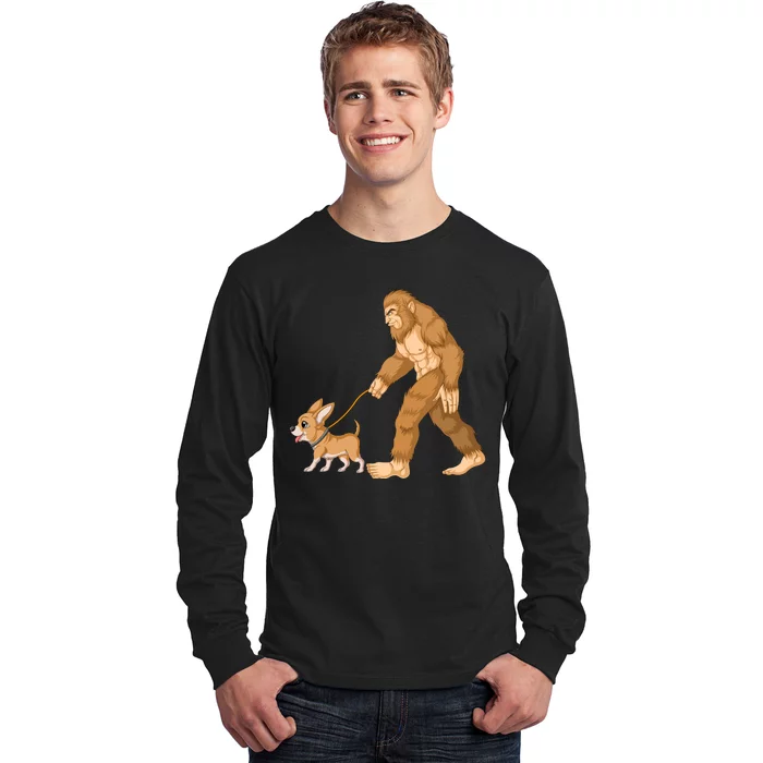 Bigfoot Walk Chihuahua Long Sleeve Shirt