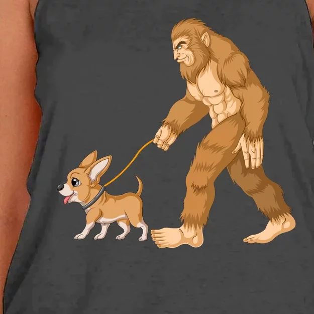 Bigfoot Walk Chihuahua Women's Knotted Racerback Tank