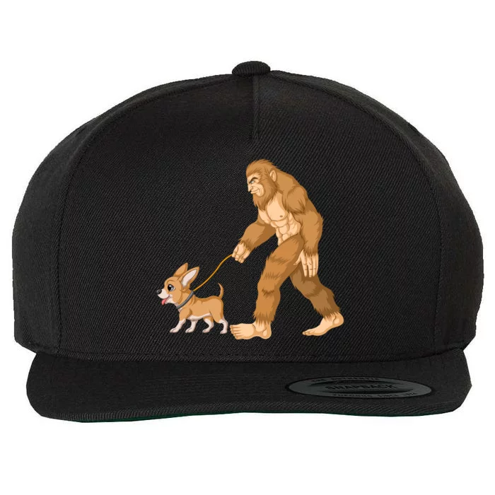 Bigfoot Walk Chihuahua Wool Snapback Cap