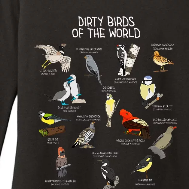 Bird Watching Dirty Birds Of The World Funny Birding Womens CVC Long Sleeve Shirt