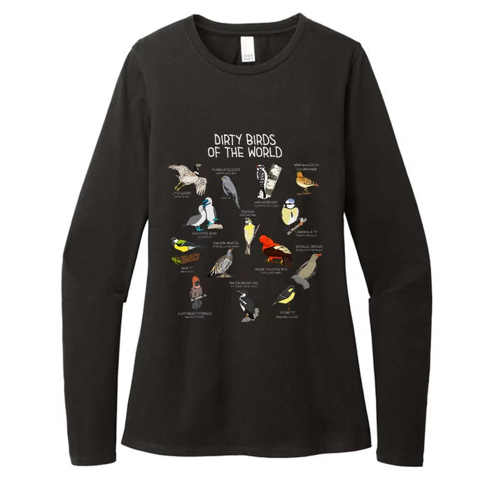 Bird Watching Dirty Birds Of The World Funny Birding Womens CVC Long Sleeve Shirt