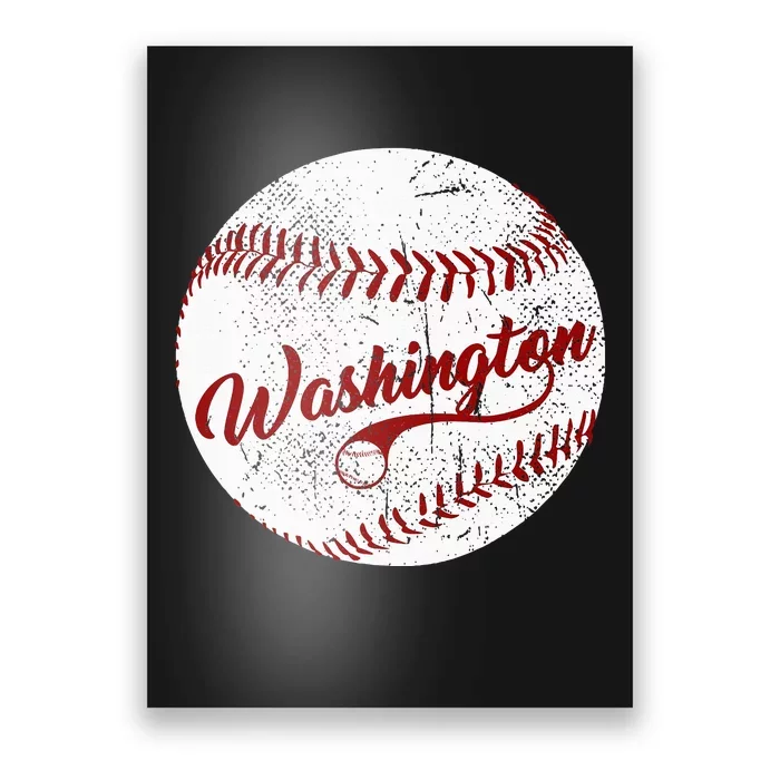 Baseball Washington Dc Team Love Baseball National Pastime Poster