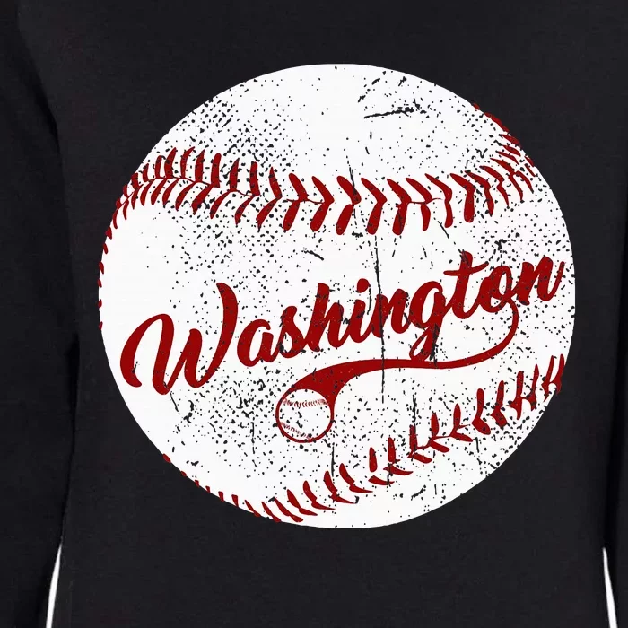 Baseball Washington Dc Team Love Baseball National Pastime Womens California Wash Sweatshirt