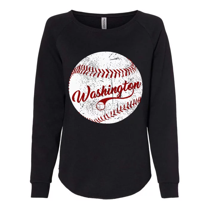 Baseball Washington Dc Team Love Baseball National Pastime Womens California Wash Sweatshirt