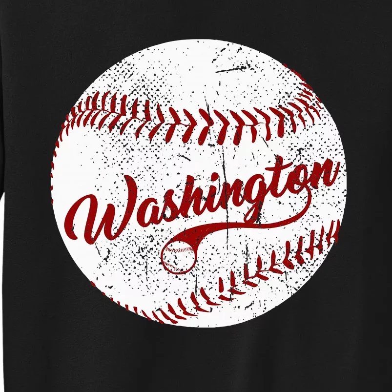 Baseball Washington Dc Team Love Baseball National Pastime Tall Sweatshirt