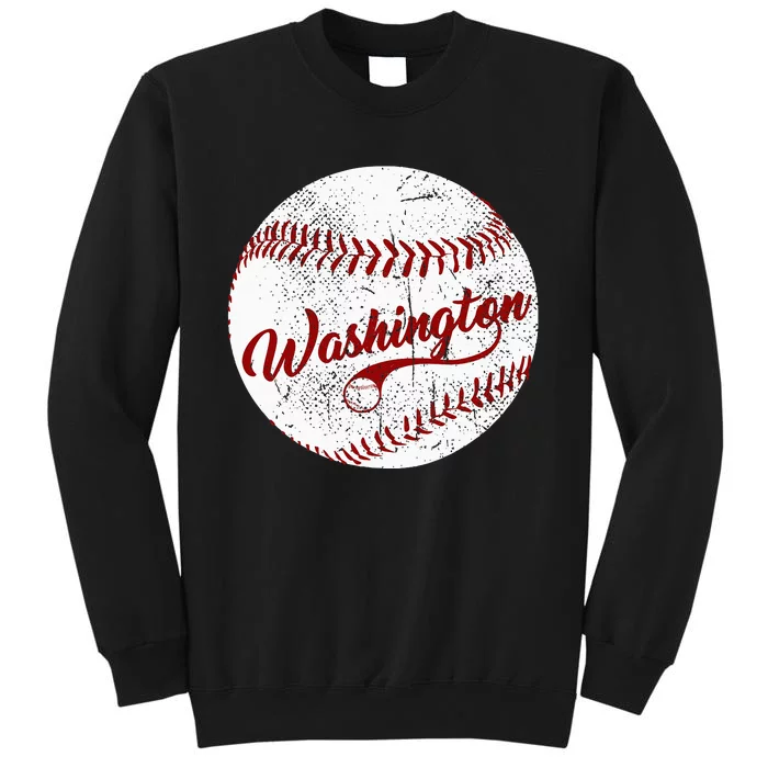 Baseball Washington Dc Team Love Baseball National Pastime Tall Sweatshirt