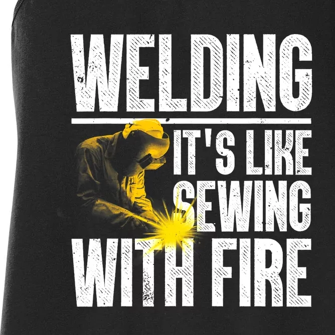 Best Welding Design Welder Welding Metal Weld Women's Racerback Tank