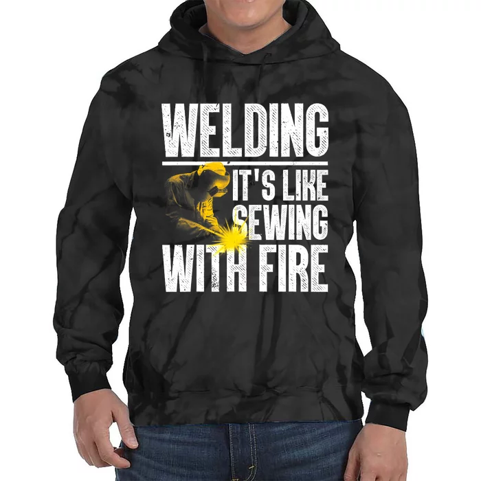 Best Welding Design Welder Welding Metal Weld Tie Dye Hoodie