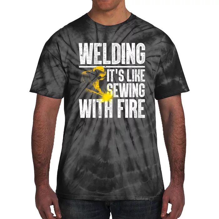 Best Welding Design Welder Welding Metal Weld Tie-Dye T-Shirt