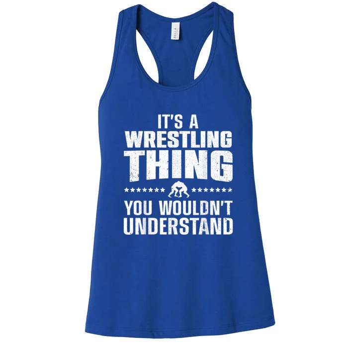 Best Wrestling Design Wrestle Wrestler Women's Racerback Tank