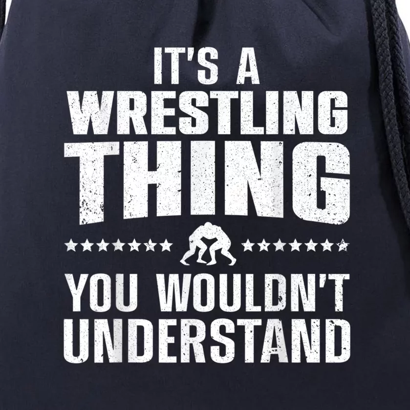 Best Wrestling Design Wrestle Wrestler Drawstring Bag