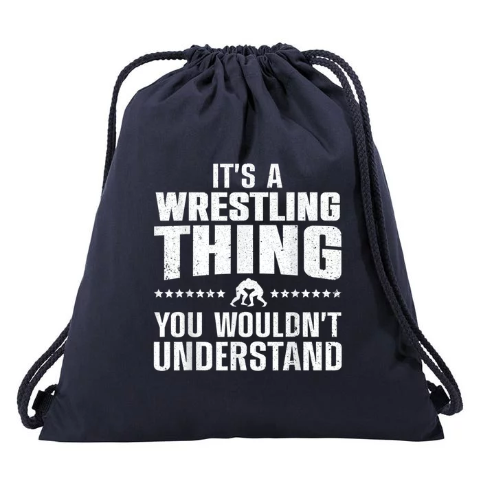 Best Wrestling Design Wrestle Wrestler Drawstring Bag