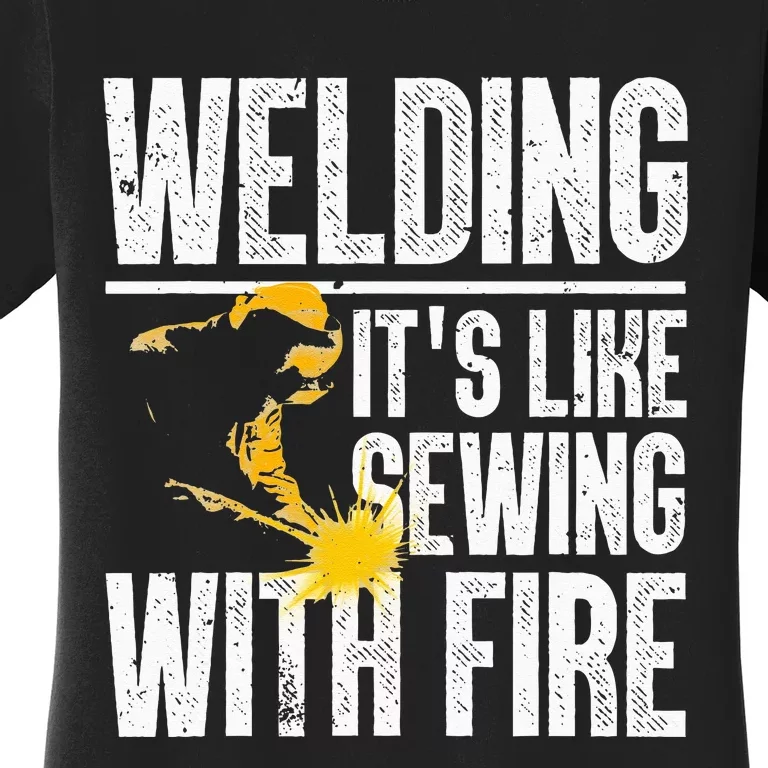 Best Welding Design For Wo Welder Welding Metal Weld Women's T-Shirt