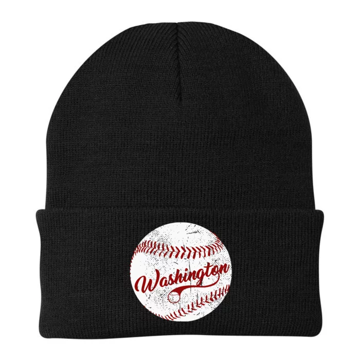 Baseball Washington DC Team Love Baseball National Pastim Knit Cap Winter Beanie