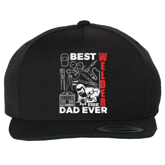 Best Welder Dad Ever Wool Snapback Cap