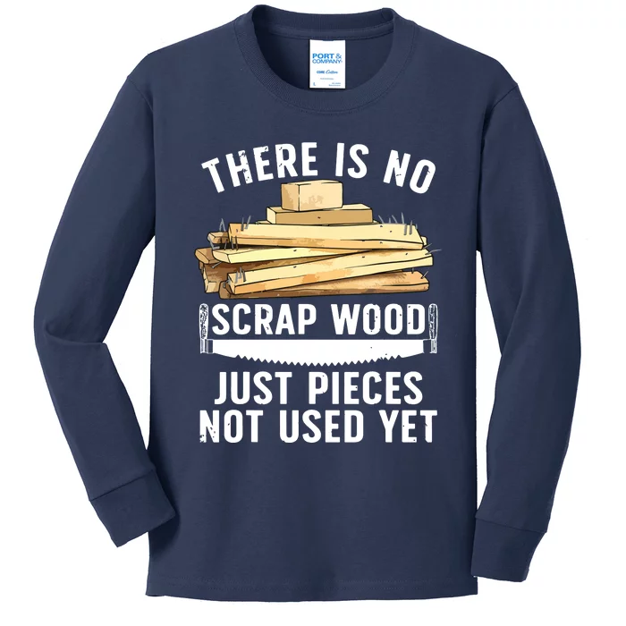 Best Woodworking Design For Men Women Woodworker Wood Tools Kids Long Sleeve Shirt