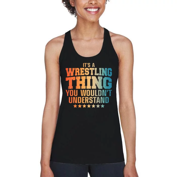 Best Wrestling Design Wrestle Wrestler Women's Racerback Tank