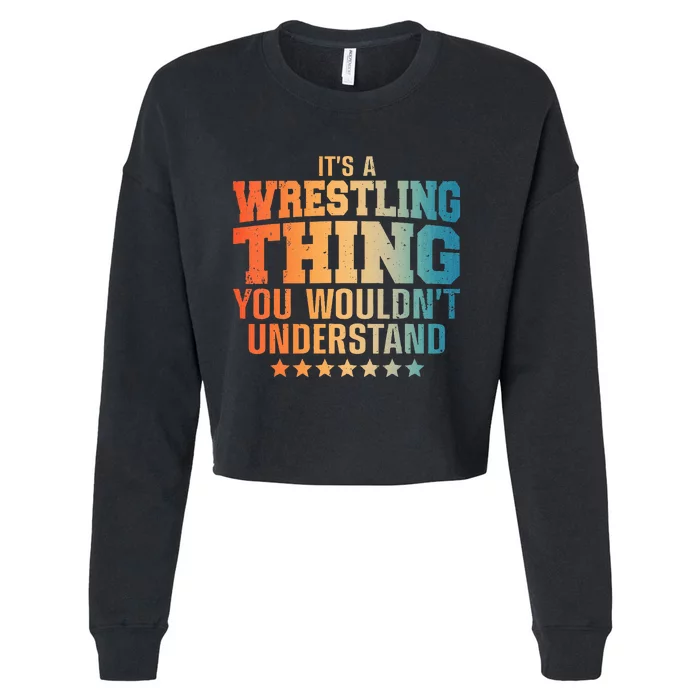 Best Wrestling Design Wrestle Wrestler Cropped Pullover Crew