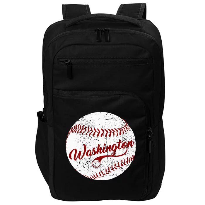 Baseball Washington Dc Team Love Baseball National Pastime Impact Tech Backpack