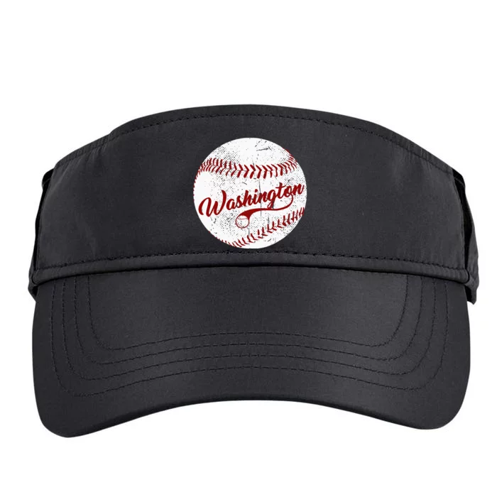 Baseball Washington Dc Team Love Baseball National Pastime Adult Drive Performance Visor