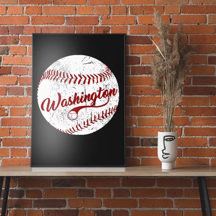 Baseball Washington Dc Team Love Baseball National Pastime Poster