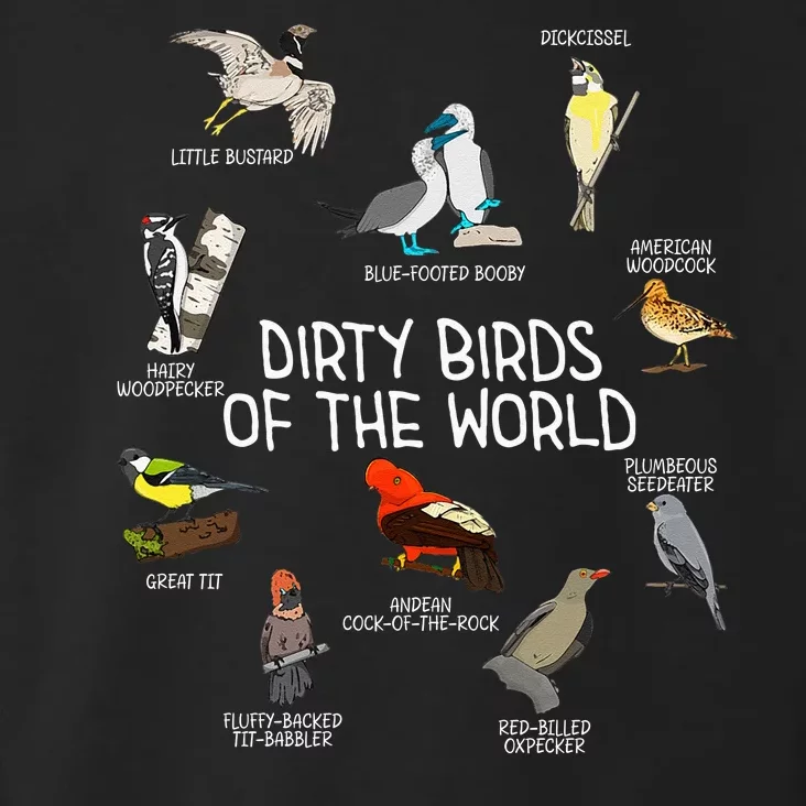 Bird Watching Dirty Birds Of The World Funny Birding Toddler Hoodie