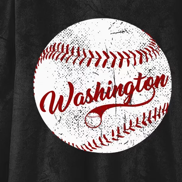 Baseball Washington Dc Team Love Baseball National Pastime Hooded Wearable Blanket