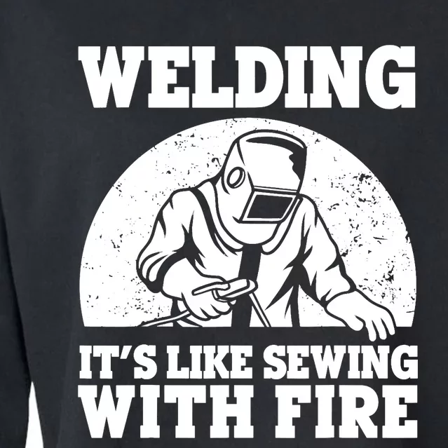 Best Welding Design Welder Welding Metal Weld Cropped Pullover Crew