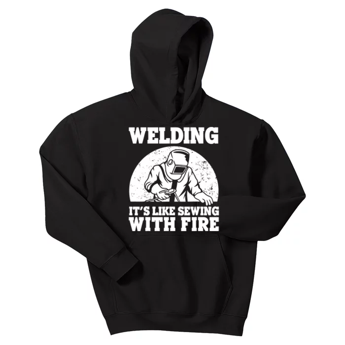 Best Welding Design Welder Welding Metal Weld Kids Hoodie