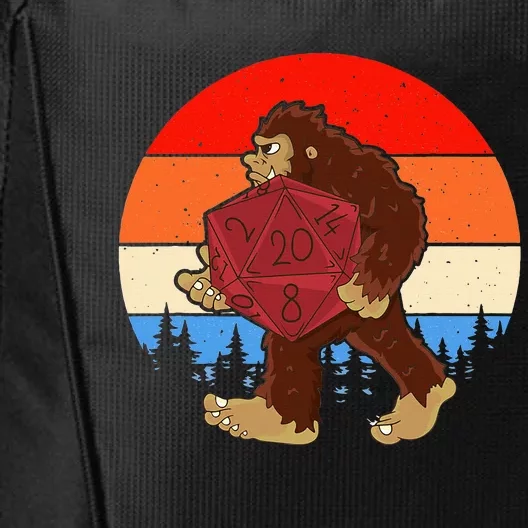 Bigfoot With Dice Rpg Fan Role Playing Lovers Rpg Fans City Backpack