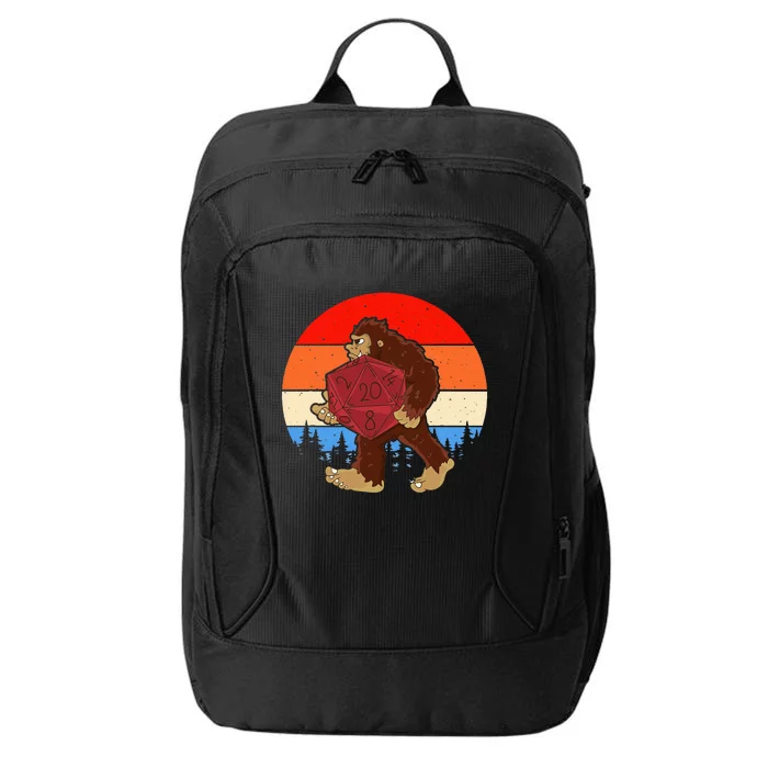 Bigfoot With Dice Rpg Fan Role Playing Lovers Rpg Fans City Backpack