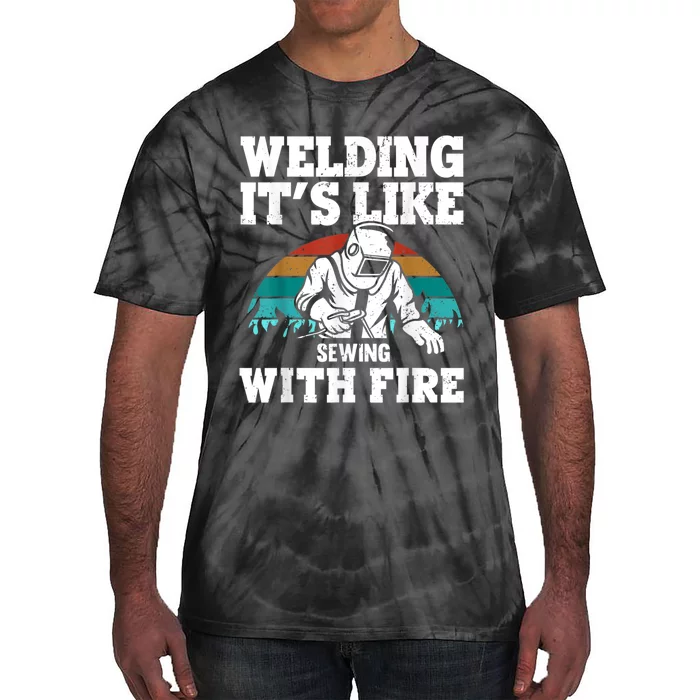 Best Welding Design For Men Women Welder Welding Metal Weld Tie-Dye T-Shirt