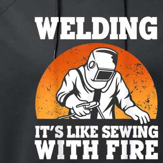 Best Welding Design For Men Women Welder Welding Metal Weld Performance Fleece Hoodie