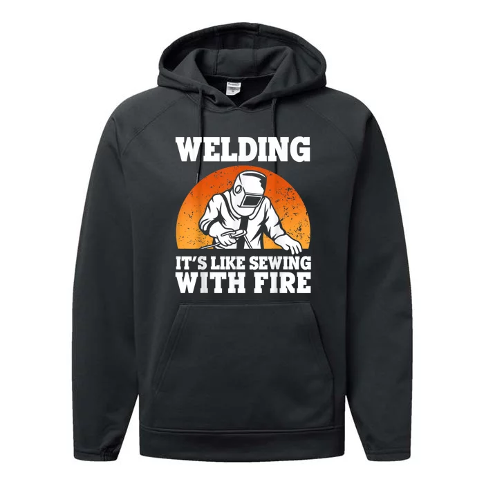 Best Welding Design For Men Women Welder Welding Metal Weld Performance Fleece Hoodie