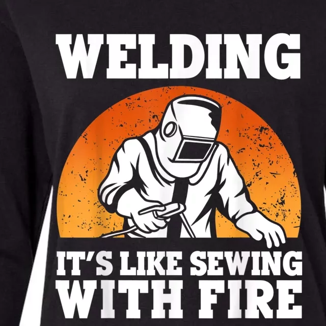 Best Welding Design For Men Women Welder Welding Metal Weld Womens Cotton Relaxed Long Sleeve T-Shirt