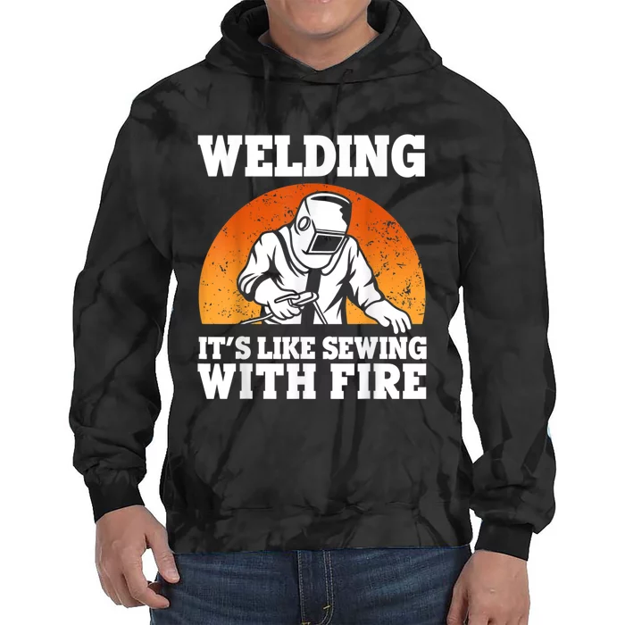 Best Welding Design For Men Women Welder Welding Metal Weld Tie Dye Hoodie