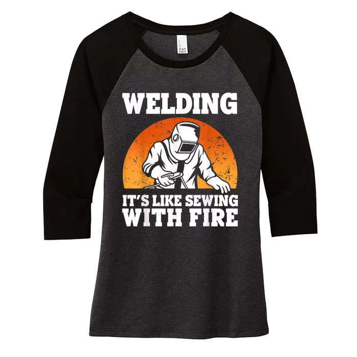 Best Welding Design For Men Women Welder Welding Metal Weld Women's Tri-Blend 3/4-Sleeve Raglan Shirt