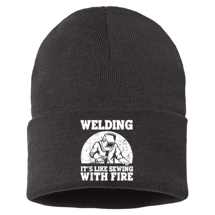 Best Welding Design For Men Women Welder Welding Metal Weld Sustainable Knit Beanie