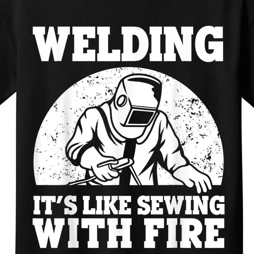 Best Welding Design For Men Women Welder Welding Metal Weld Kids T-Shirt