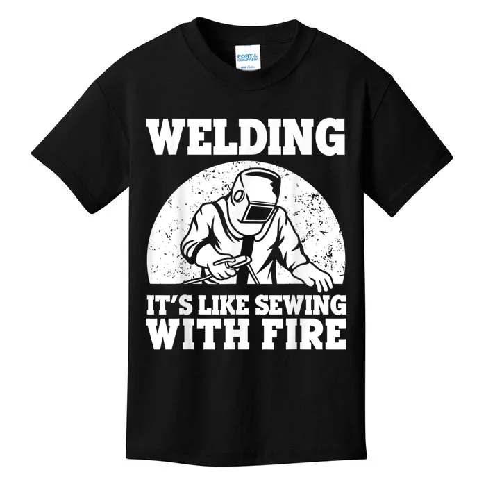 Best Welding Design For Men Women Welder Welding Metal Weld Kids T-Shirt