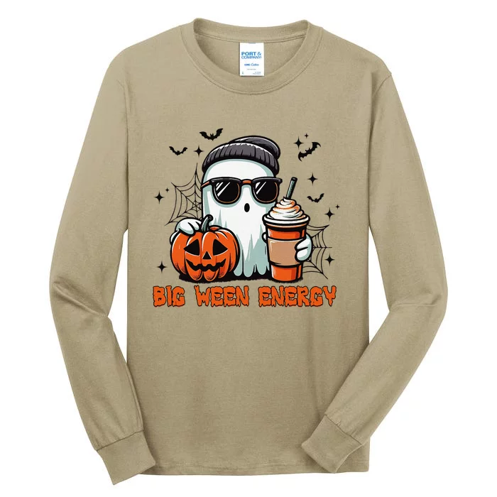 Big Ween Energy Ghost Sunglasses Gift Tall Long Sleeve T-Shirt