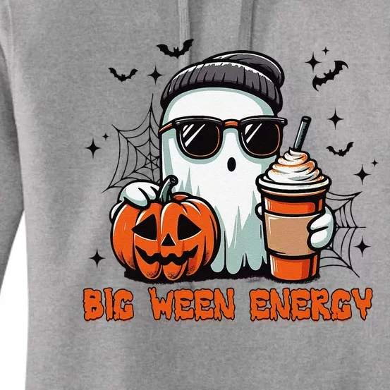 Big Ween Energy Ghost Sunglasses Gift Women's Pullover Hoodie