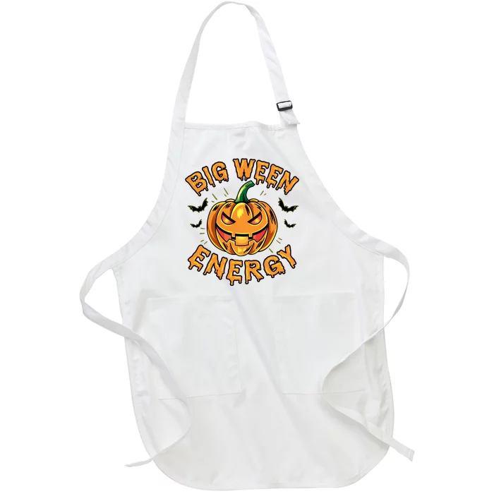 Big Ween Energy Halloween Full-Length Apron With Pocket