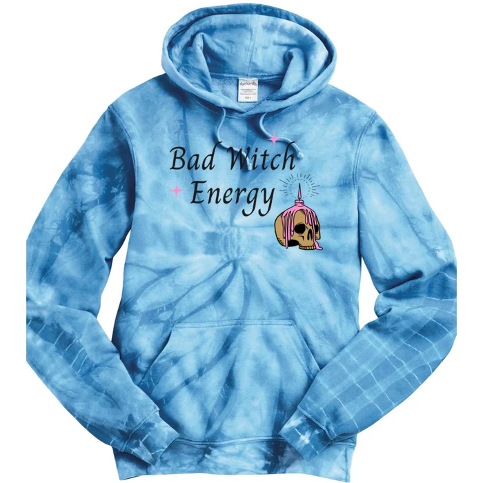 Bad Witch Energy Halloween Witch Gift Tie Dye Hoodie