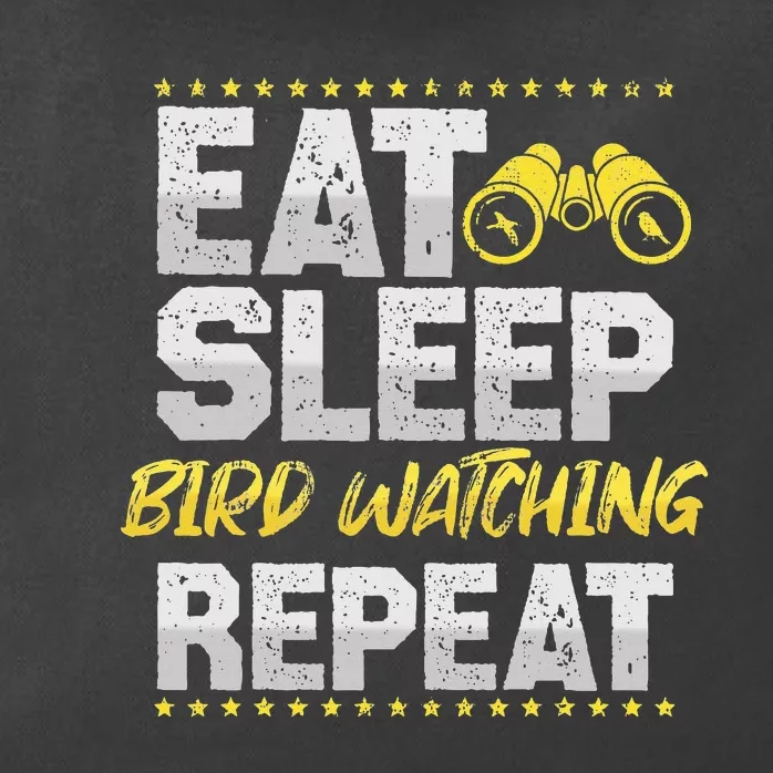 Birds Watch Eat Sleep Repeat Train Birds Hobby Bird Guide Zip Tote Bag