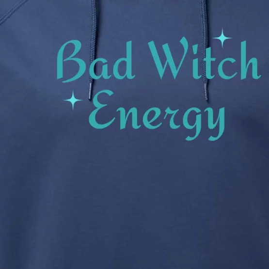 Bad Witch Energy For Halloween Party Matching Costume Gift Performance Fleece Hoodie