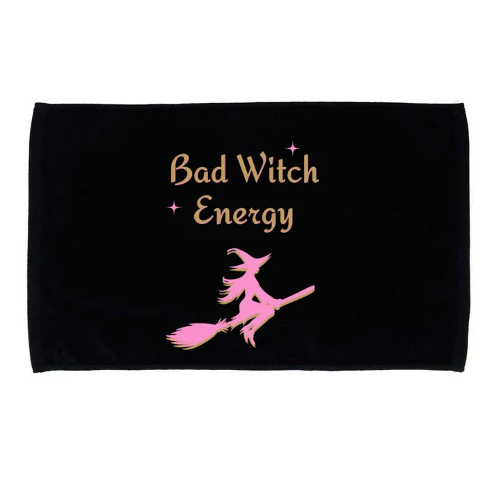 Bad Witch Energy Halloween Fall Gift Microfiber Hand Towel