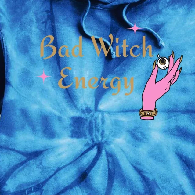 Bad Witch Energy Halloween Gift Tie Dye Hoodie